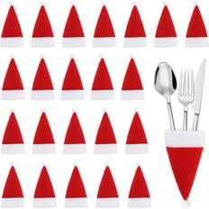 Party Table Cutltery Covers Red 30pcs