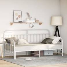 Daybed with Trundle 90x200 cm Steel Frame Bed