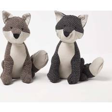 Door Stops Fox Door Stop Set of 2 Brown