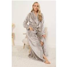 Brown Sleepwear LTS Tall Maxi Luxe Dressing Gown Stone - Brown