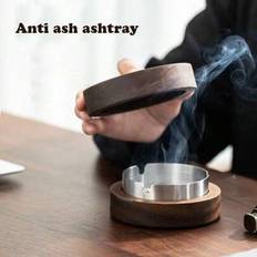 Ashtrays Shein Acacia Wood Walnut Colored Ashtray