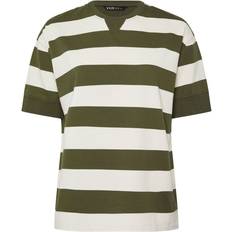 Stripes - Women T-shirts Yours Stripe Heavyweight T-Shirt - Khaki Green