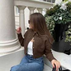Women Cardigans Shein Autumn Winter New French Romantic Knit Cardigan Top