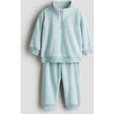 H&M Fleece Garments H&M 2-Piece Fleece Set - Light Turquoise