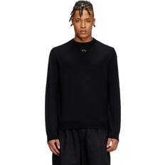Cut-Out Sweatere Diesel K-Valiam Wool Slim Fit Sweatshirt - Sort