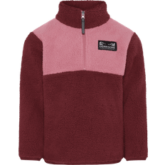 Didriksons Genbrugsmaterialer Fleecetøj Didriksons Gosig Kids Jumper Med Halv Lynlås - Rød