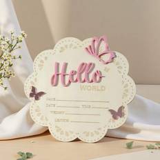 Photoframes & Prints Shein Newborn Photography Props Hello World Baby Birth Sign