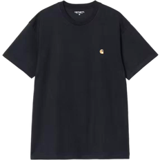 Blue T-shirts Carhartt WIP S/S Chase T-shirt - Dark Navy/Gold