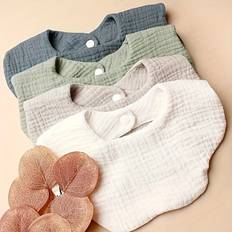 Drool Bibs Temu 4pcs Snap Closure Burp Cloths