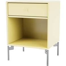 Montana Furniture Dream with Legs Camomile/Matt Chrome Bedside Table 30x35.4cm