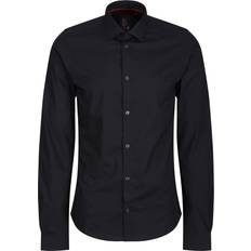 Luke 1977 Clothing Luke 1977 The Butchers Pencil Slim Fit Smart Shirt - Black
