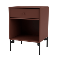 Montana Furniture Dream with Legs Masala/Black Bedside Table 30x35.4cm