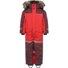 Boys - Red Overalls Didriksons Kid's Bjärven Coverall - Pomme Red (505999-463)