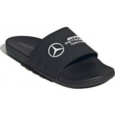 Supporterprylar adidas Mercedes F1 Adilette Comfort Tofflor - Core Black/Cloud White