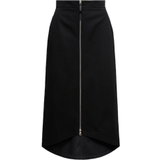 Moncler Nederdele Moncler Enninful Cotton Gabardine Midi Skirt - Black