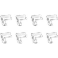 Sodial 8pcs Transparent Collision Angle Pvc Pad