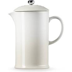 White Coffee Presses Le Creuset Stoneware Coffee Press 1L Meringue