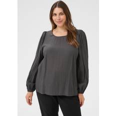 5XL Blusar Kaffe Curve Kcviva Blouse Blusar Skjortor - Grey