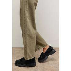 Black - Suede Loafers Oasis Brooker Suede Tassel Chunky Loafers - Natural Black