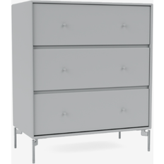 Montana Furniture Carry with Leg Fjord/Matt Chrome Chest of Drawer 69.6x82.2cm