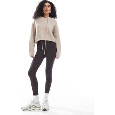 New Look Women Tights & Stay-Ups New Look Seamless Ribbed Jersey Leggings - Dark Brown
