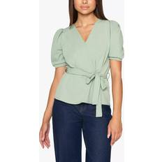 Nasa Short Sleeve Wrap Top