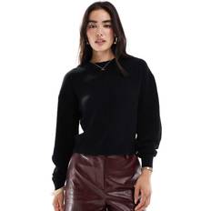 New Look Women Tops New Look Ribbed Crew Neck Knit Jumper - Black