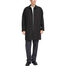 Gråa - Herr Kappor & Rockar Casual Friday Cfmats Relaxed Checked Coat Jackets - Dark Grey Melange