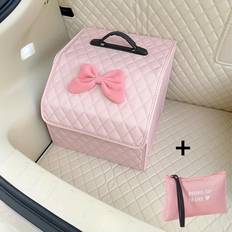 Car Bags Temu 2-Pack Car Trunk Organizers With Pu Leather