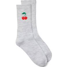 Vero Moda Strumpor Vero Moda VMMEL Detail Tennis Strumpor Dam - Light Grey Melange Cherries
