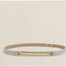 Hobbs Belts Hobbs Daphne Horsebit Buckle Leather Belt - Light Beige