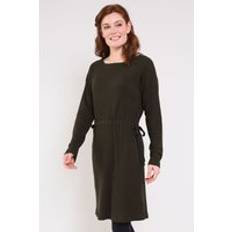 GOTS (Global Organic Textile Standard) Dresses Nomads Organic Cotton Tie Waist Tunic Dress - Khaki