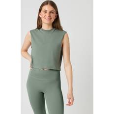 Björn Borg Genbrugsmaterialer Toppe Björn Borg Cropped Tank Top Træningstoppe - Khaki Green