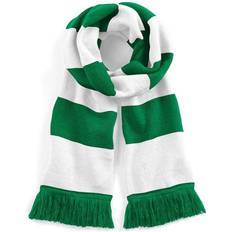 Stripes - Unisex Scarfs Beechfield Stadium Scarf - Bright Green/White