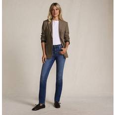 Checkered - Women Blazers Lands' End Checked Blazer - Tan
