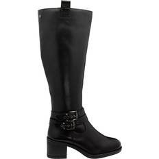 Ravel Allora Leather Knee High Boots - Black