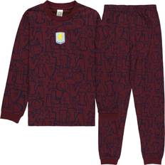 Boys - Red Pyjamases Aston Villa FC Graphic Snuggle Fit Pyjamas - Claret