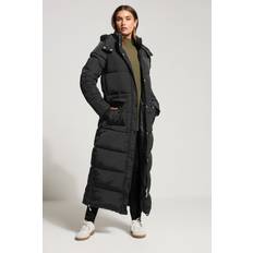 LTS Tall Padded Longline Coat - Black