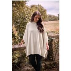 Natural Capes & Ponchos Evans Seam Detail Knitted Cape - Natural
