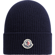 Moncler Dam Mössor Moncler Kashmir Ull Kashmir Mössa - Blå