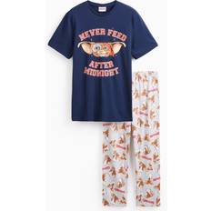 Christmas Gremlins Printed Pyjamas - Black