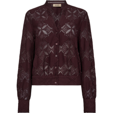 Lilla Bluser Mos Mosh Yen Lace Shirt Skjorte Fudge