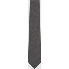 Grey Ties Reiss Donato Wool Silk Blend Textured Tie - Charcoal