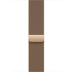 Apple Watch Series 9 Klockarmband Apple Watch Armband 46mm Guld Milanesic M L