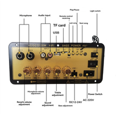 D100W Bluetooth Amplifier Board