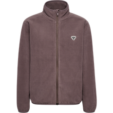 Fleecejackor Hummel Fleece Zip Jacket Bee Junior - Brun