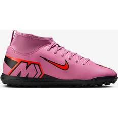 Nike Jr. Mercurial Superfly 10 Club High-Top TF - Magic Flamingo/Total Crimson/Black