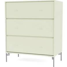 Montana Furniture Carry with Leg Pomelo/Matt Chrome Chest of Drawer 69.6x82.2cm