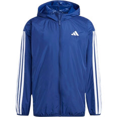 adidas Essentials 3-Stripes Windbreaker - Dark Blue/White