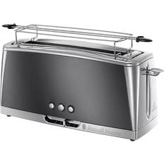 Russell Hobbs Gråa Brödrostar Russell Hobbs Luna Long Slot 2 Slice Toaster